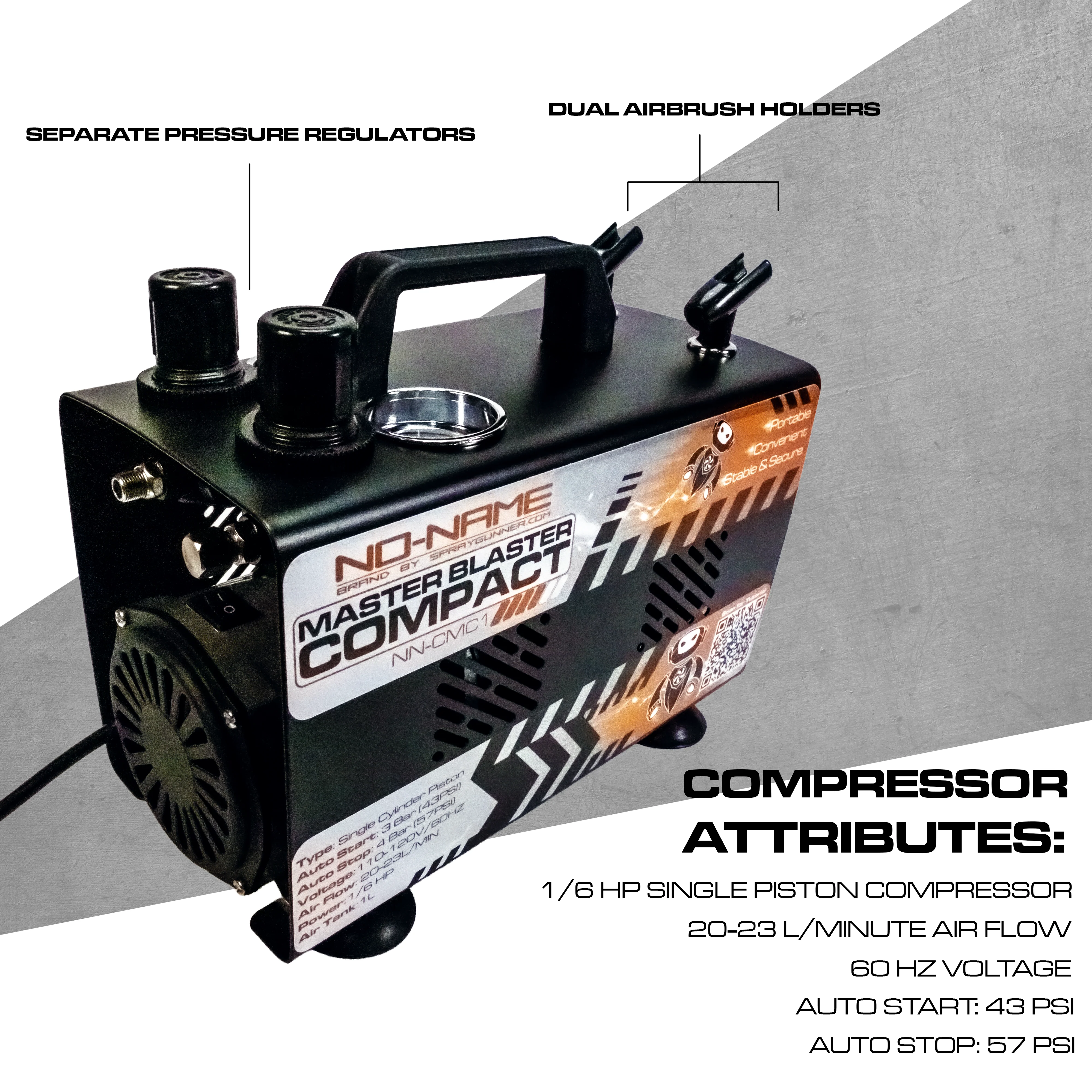 Compact Master Blaster Airbrush Compressor by NO-NAME Brand - Image 3