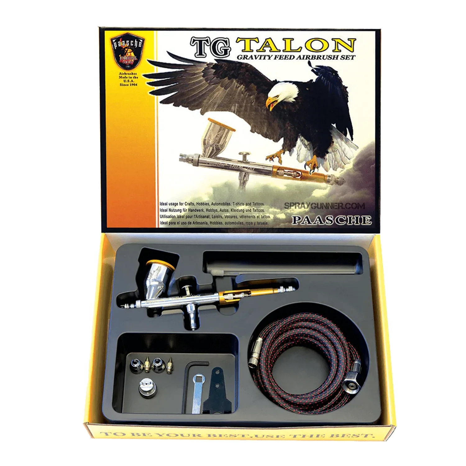 Paasche Talon Set with Three Heads and Fan Cap TG-3AS - Image 5